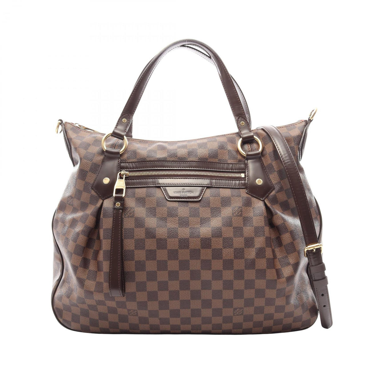 ルイ・ヴィトン イーヴォラGM 2WAY ハンドバッグ ブラウン系 エベヌ バッグ LOUIS VUITTON