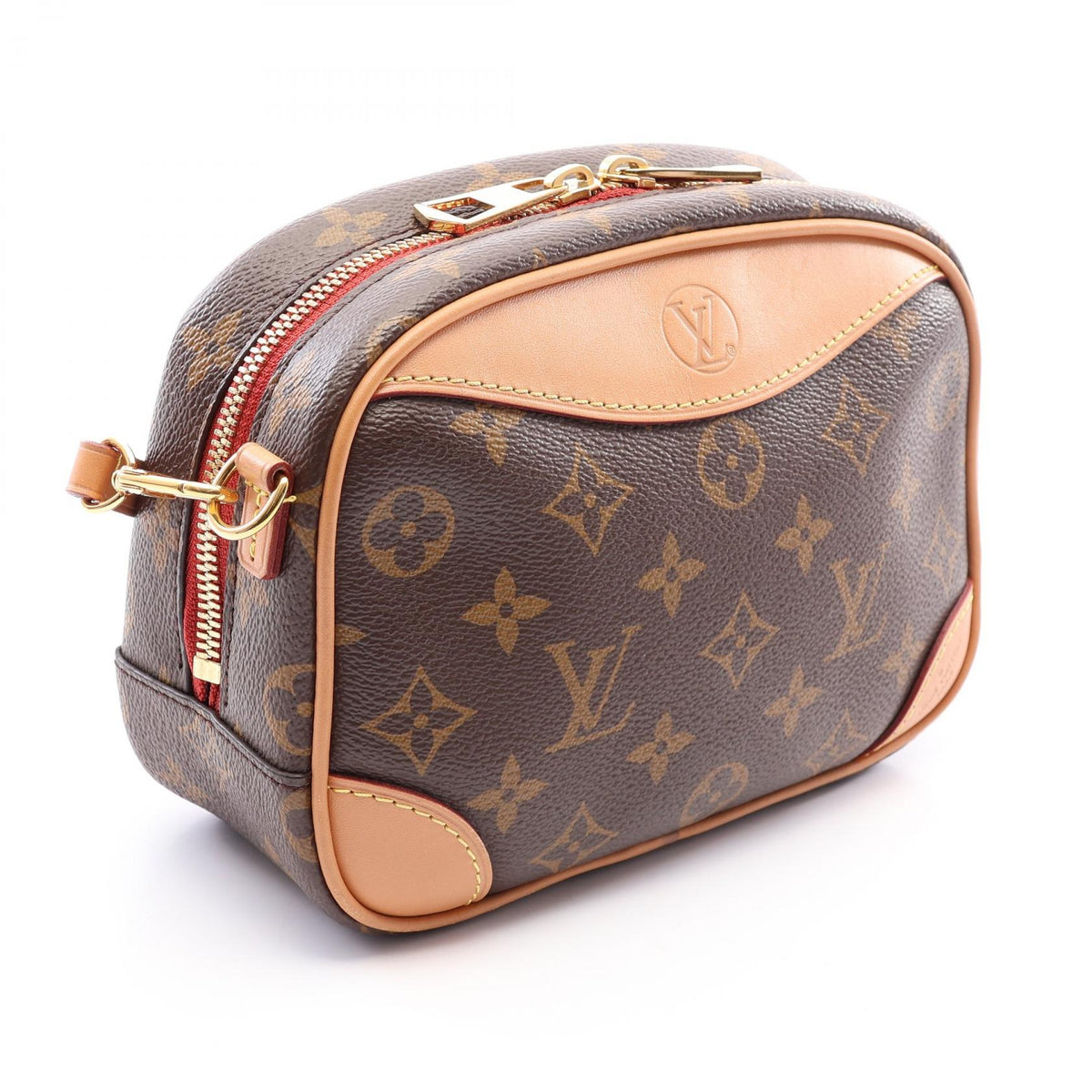 ルイ・ヴィトン ドーヴィルMINI ショルダーバッグ ブラウン系 バッグ LOUIS VUITTON