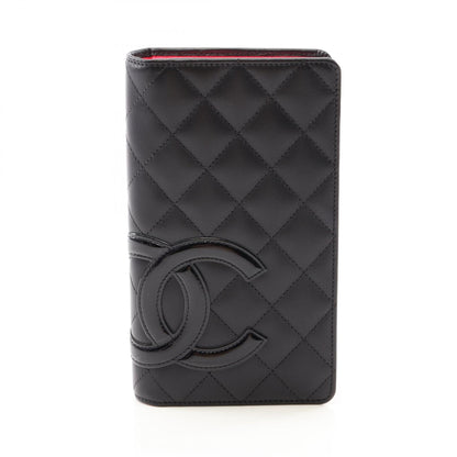 シャネル カンボンライン 二つ折り長財布 ブラック系 財布・小物 CHANEL