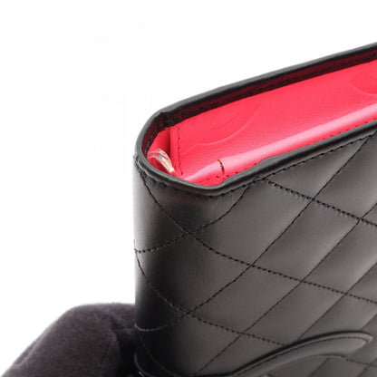シャネル カンボンライン 二つ折り長財布 ブラック系 財布・小物 CHANEL