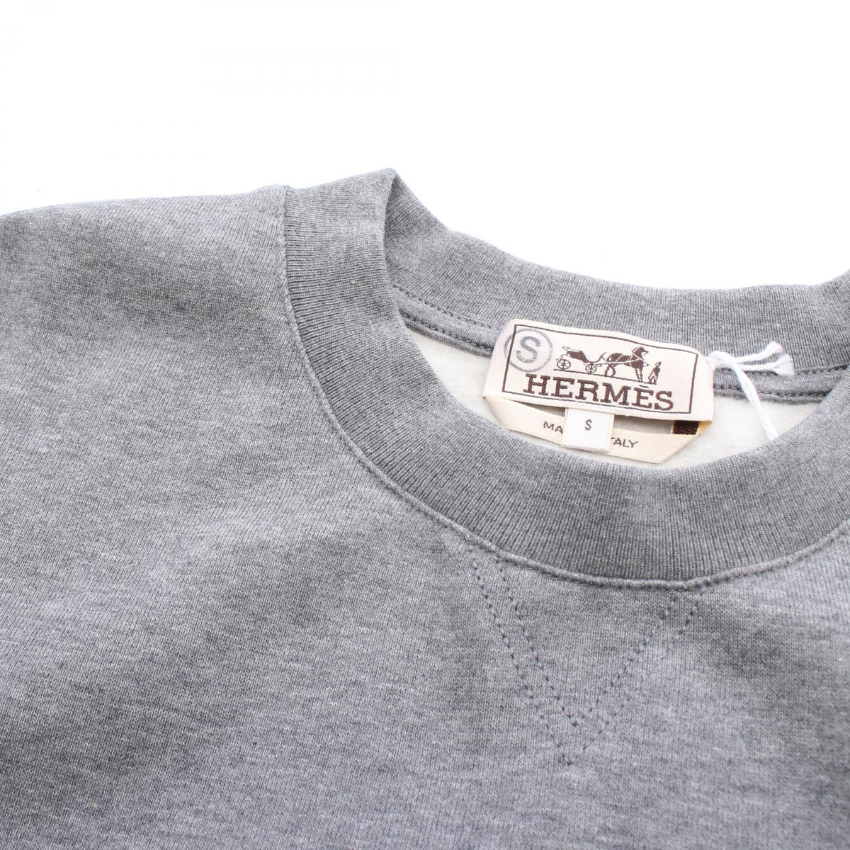 エルメス Quarterb'H スウェット グレー系 トップス HERMES