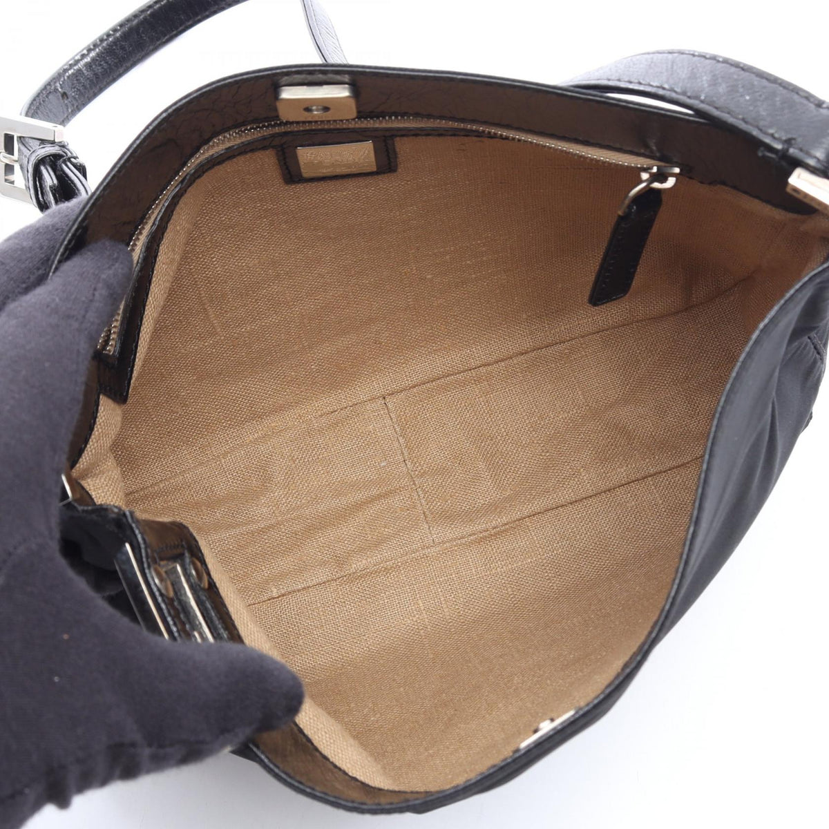 フェンディ FF金具 ショルダーバッグ ブラック系 バッグ FENDI