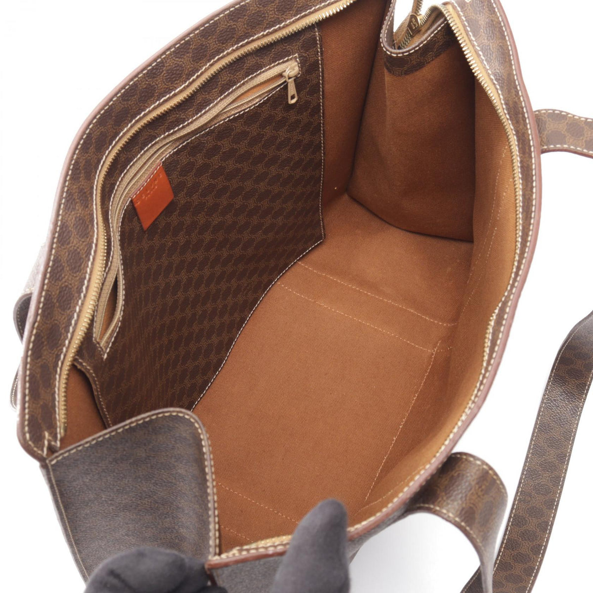 セリーヌ マカダム トートバッグ ブラウン系 バッグ CELINE