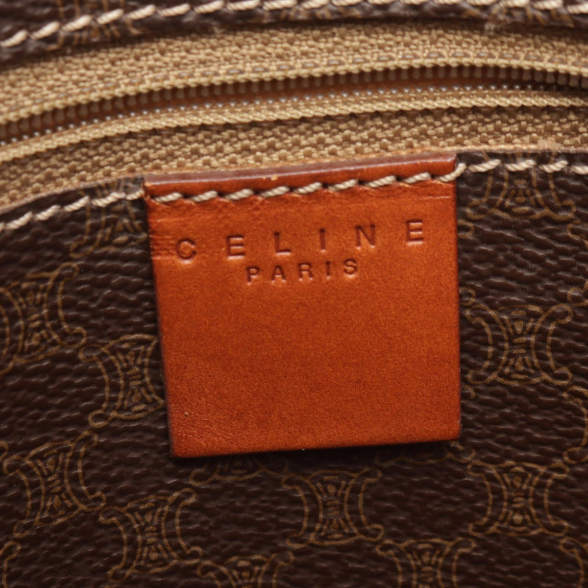 セリーヌ マカダム トートバッグ ブラウン系 バッグ CELINE