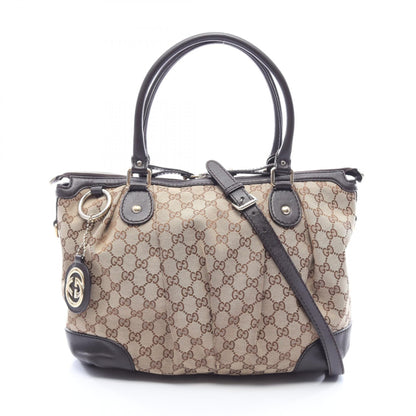 グッチ スーキー GGキャンバス ハンドバッグ ベージュ系 ブラウン系 バッグ GUCCI