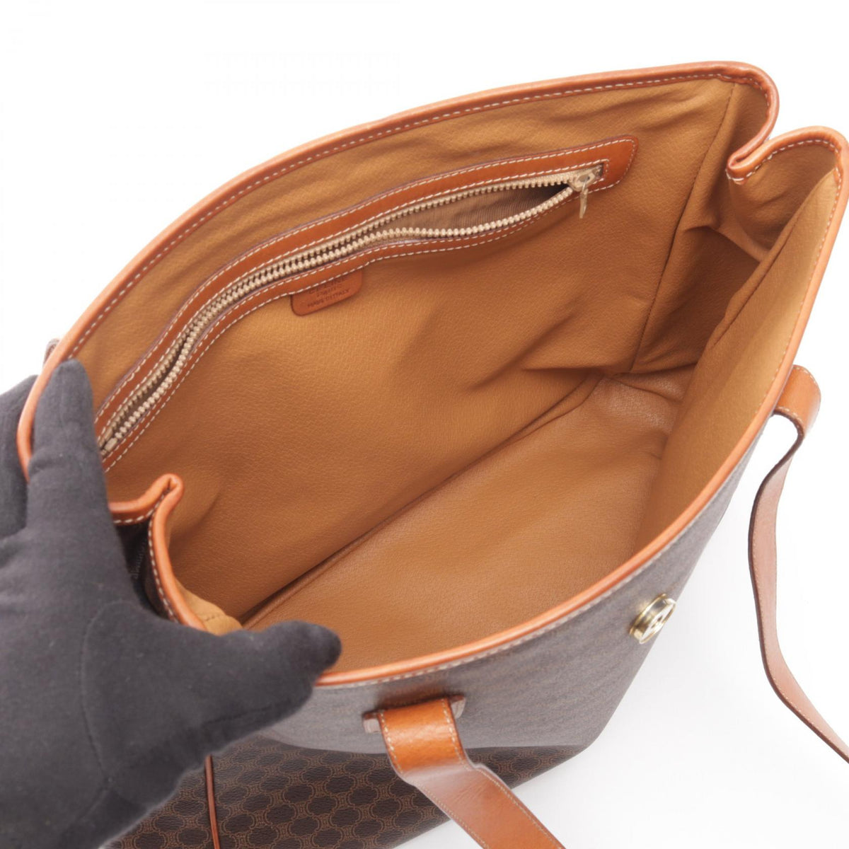 セリーヌ マカダム トートバッグ ブラウン系 バッグ CELINE