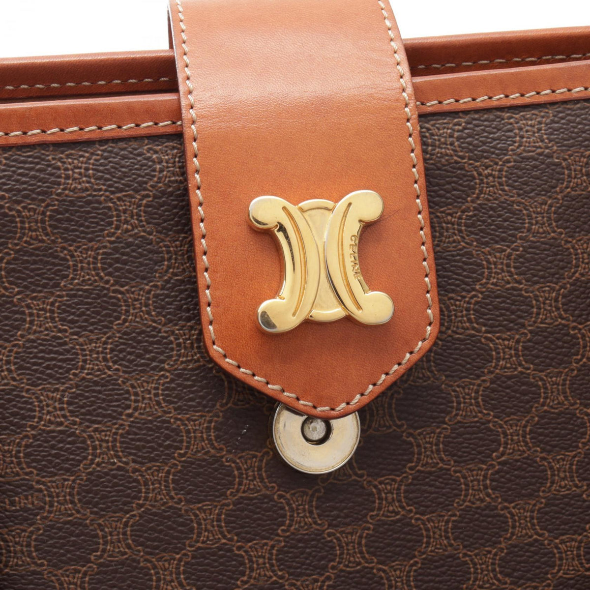 セリーヌ マカダム トートバッグ ブラウン系 バッグ CELINE