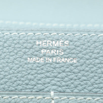 エルメス ドゴン デュオ シエル 二つ折り長財布 グリーン系 トゴ 財布・小物 HERMES