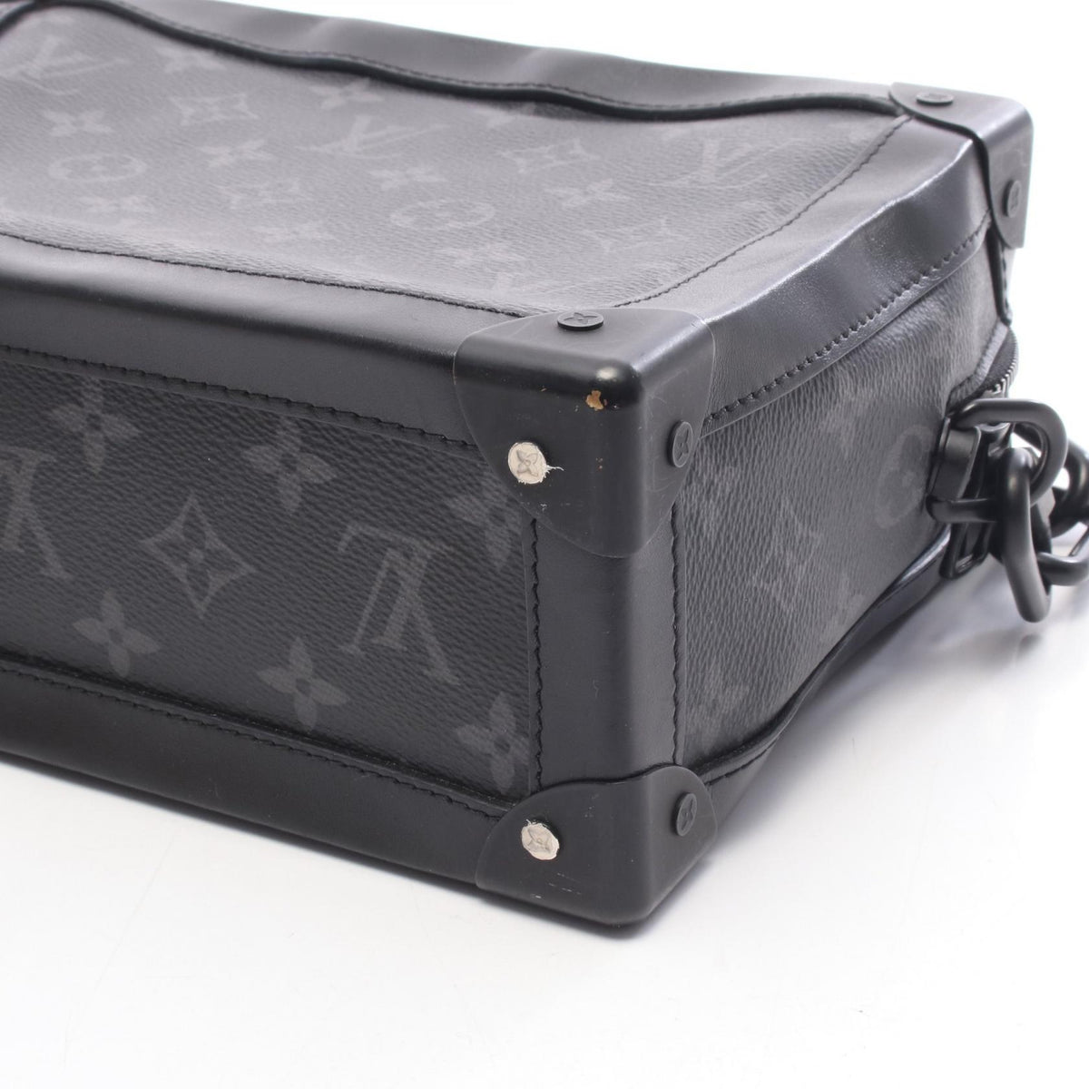 ルイ・ヴィトン ソフトトランク ショルダーバッグ ブラック系 ノワール バッグ LOUIS VUITTON