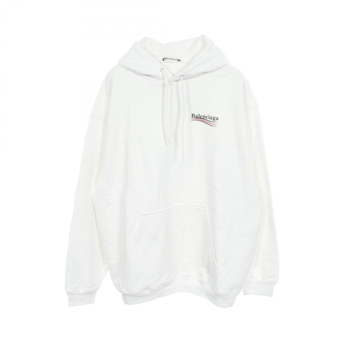 バレンシアガ キャンペーンロゴ ミディアムフィット パーカー ホワイト系 トップス BALENCIAGA