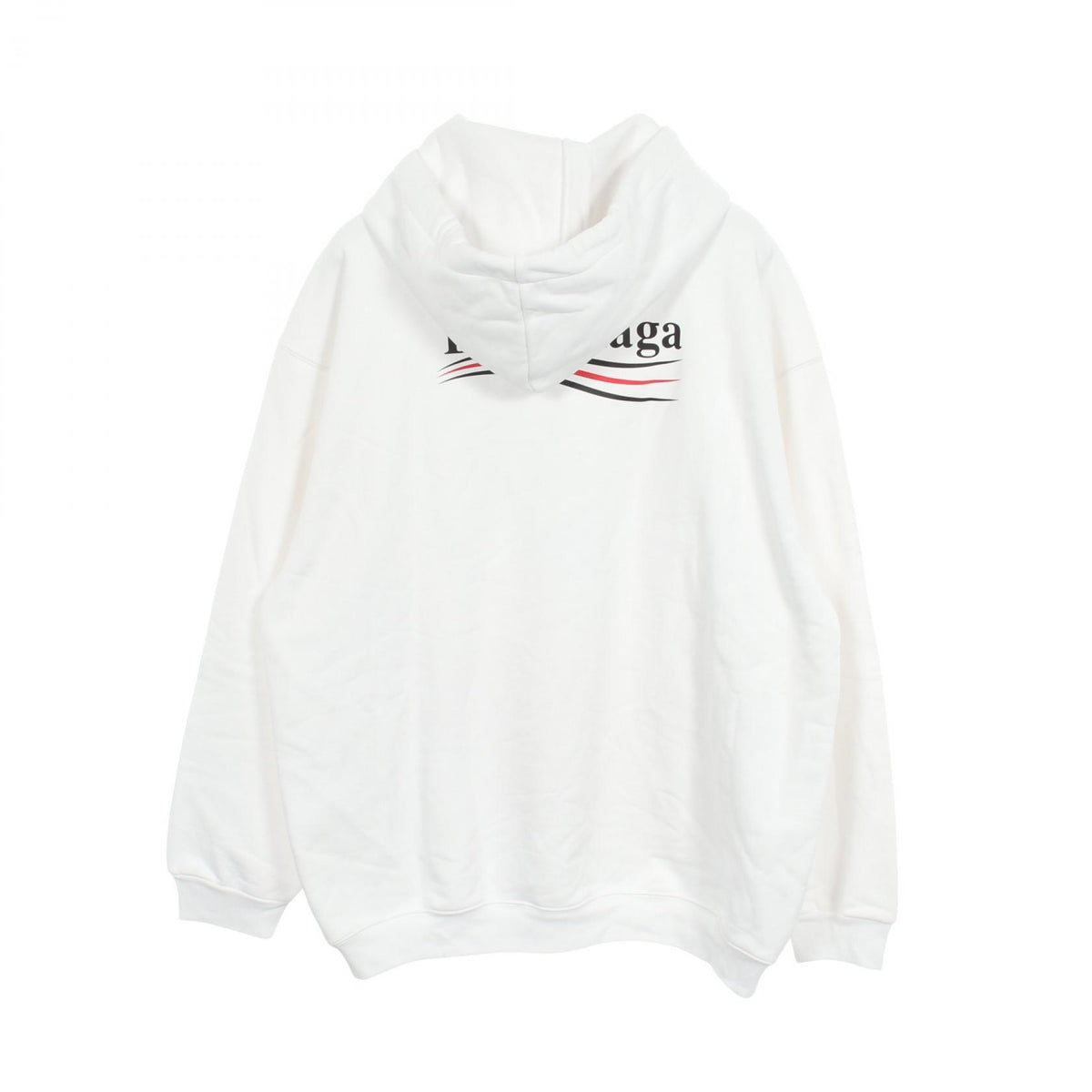 バレンシアガ キャンペーンロゴ ミディアムフィット パーカー ホワイト系 トップス BALENCIAGA
