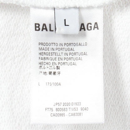 バレンシアガ キャンペーンロゴ ミディアムフィット パーカー ホワイト系 トップス BALENCIAGA