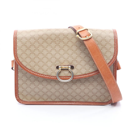セリーヌ マカダム ショルダーバッグ ベージュ系 ブラウン系 バッグ CELINE