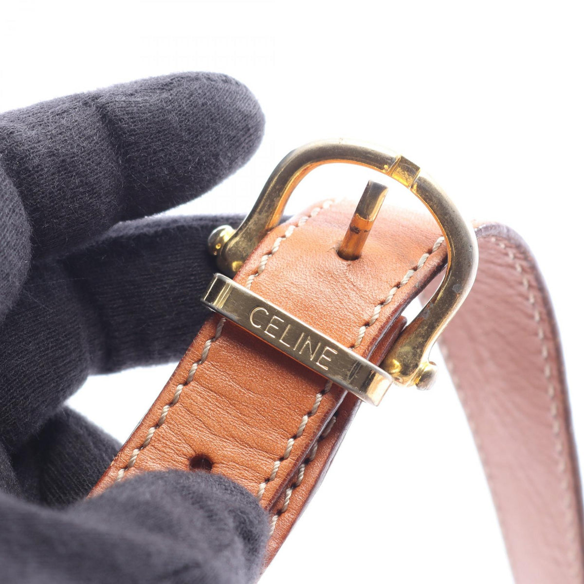 セリーヌ マカダム ショルダーバッグ ベージュ系 ブラウン系 バッグ CELINE