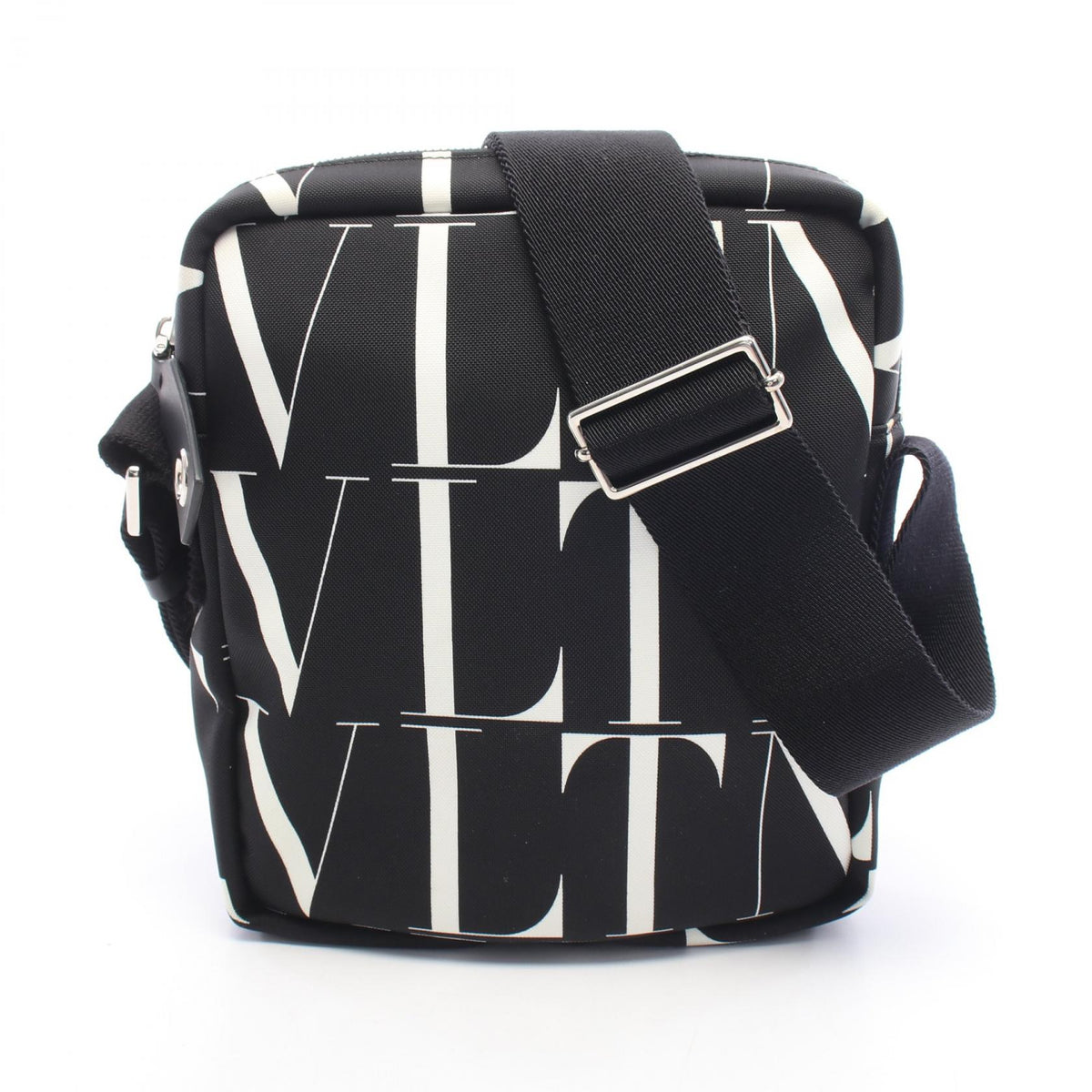 ヴァレンチノ VLTNロゴ ショルダーバッグ ブラック系 ホワイト系 バッグ VALENTINO
