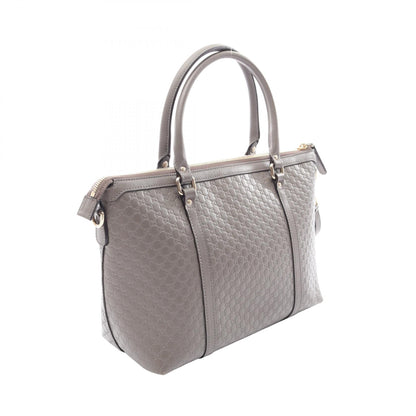 グッチ マイクログッチシマ 2WAY ハンドバッグ グレー系 バッグ GUCCI