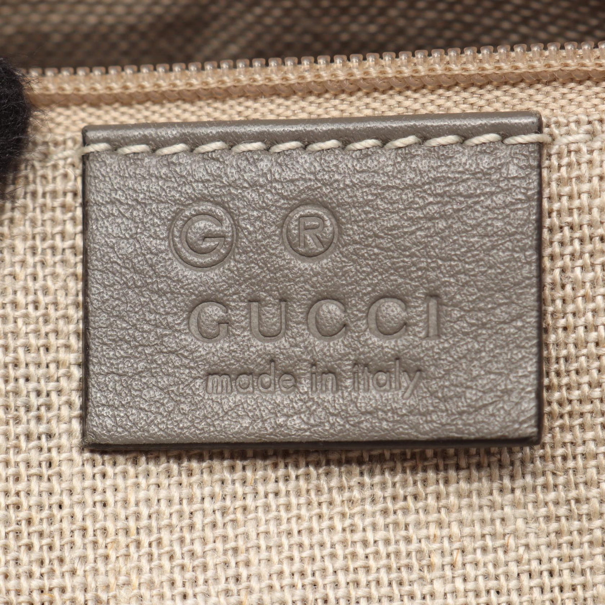 グッチ マイクログッチシマ 2WAY ハンドバッグ グレー系 バッグ GUCCI