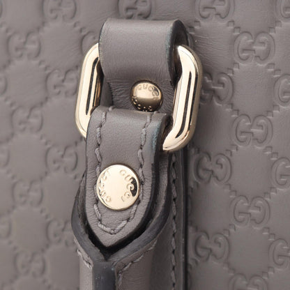 グッチ マイクログッチシマ 2WAY ハンドバッグ グレー系 バッグ GUCCI