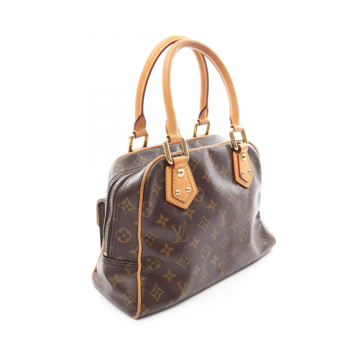 ルイ・ヴィトン マンハッタンPM モノグラム ハンドバッグ ブラウン系 バッグ LOUIS VUITTON