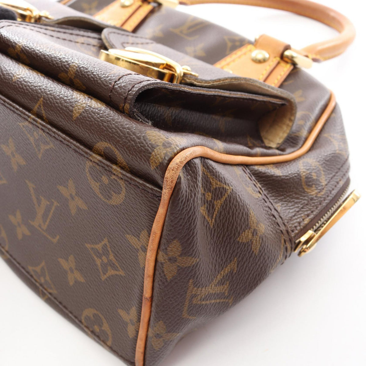 ルイ・ヴィトン マンハッタンPM モノグラム ハンドバッグ ブラウン系 バッグ LOUIS VUITTON