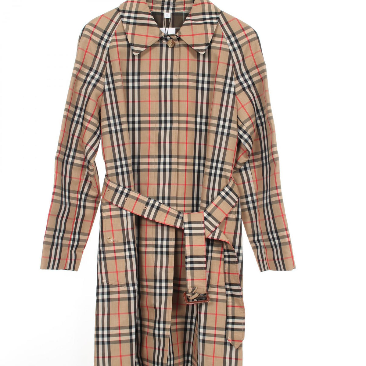 バーバリー KEMPTON SHORT ノバチェック トレンチコート ベージュ系 ブラック系 マルチカラー アウター BURBERRY