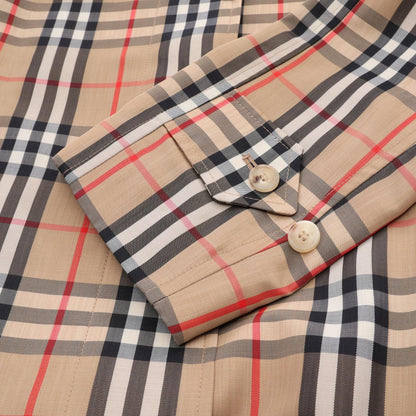 バーバリー KEMPTON SHORT ノバチェック トレンチコート ベージュ系 ブラック系 マルチカラー アウター BURBERRY