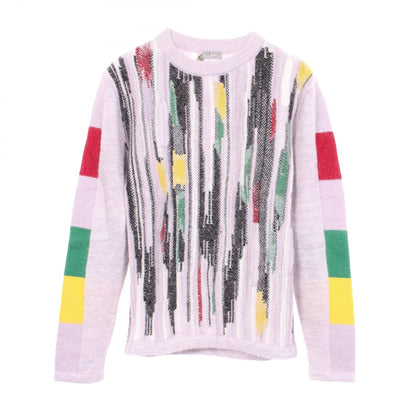 ディオール Christian Dior × Peter Doig ストライプ セーター パープル系 マルチカラー トップス DIOR