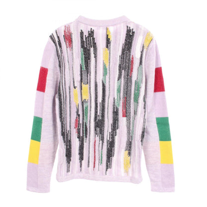 ディオール Christian Dior × Peter Doig ストライプ セーター パープル系 マルチカラー トップス DIOR