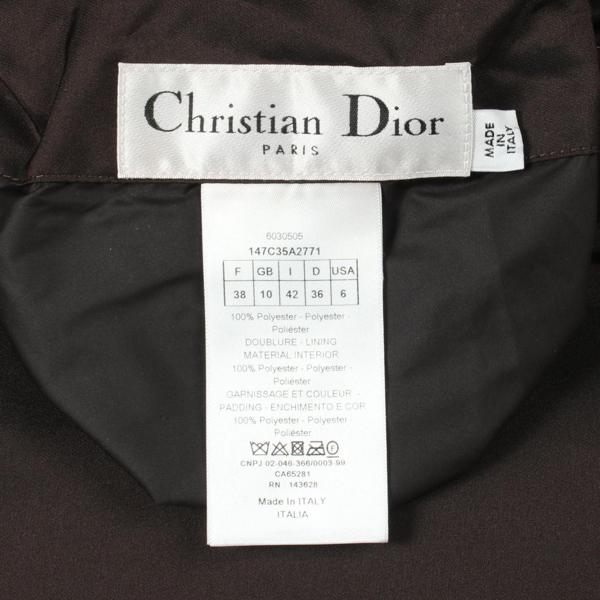 ディオール レオパード リバーシブル 中綿 その他ジャケット ブラウン系 ベージュ系 アウター DIOR