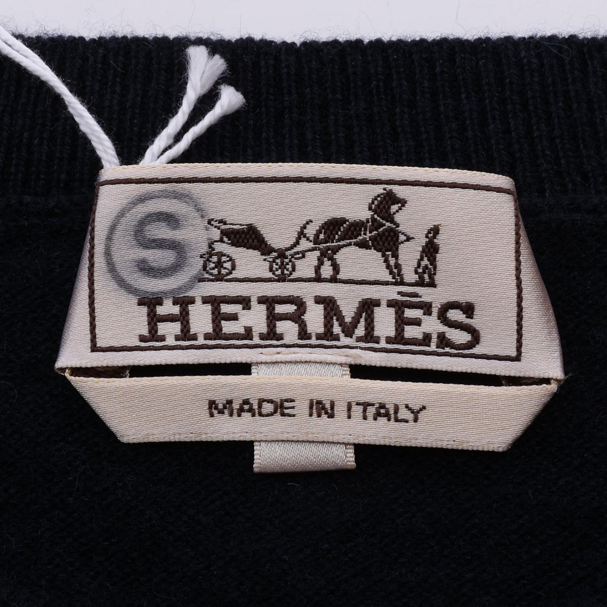 エルメス ヴェルキーラブ セーター ネイビー系 ブラック系 マルチカラー トップス HERMES