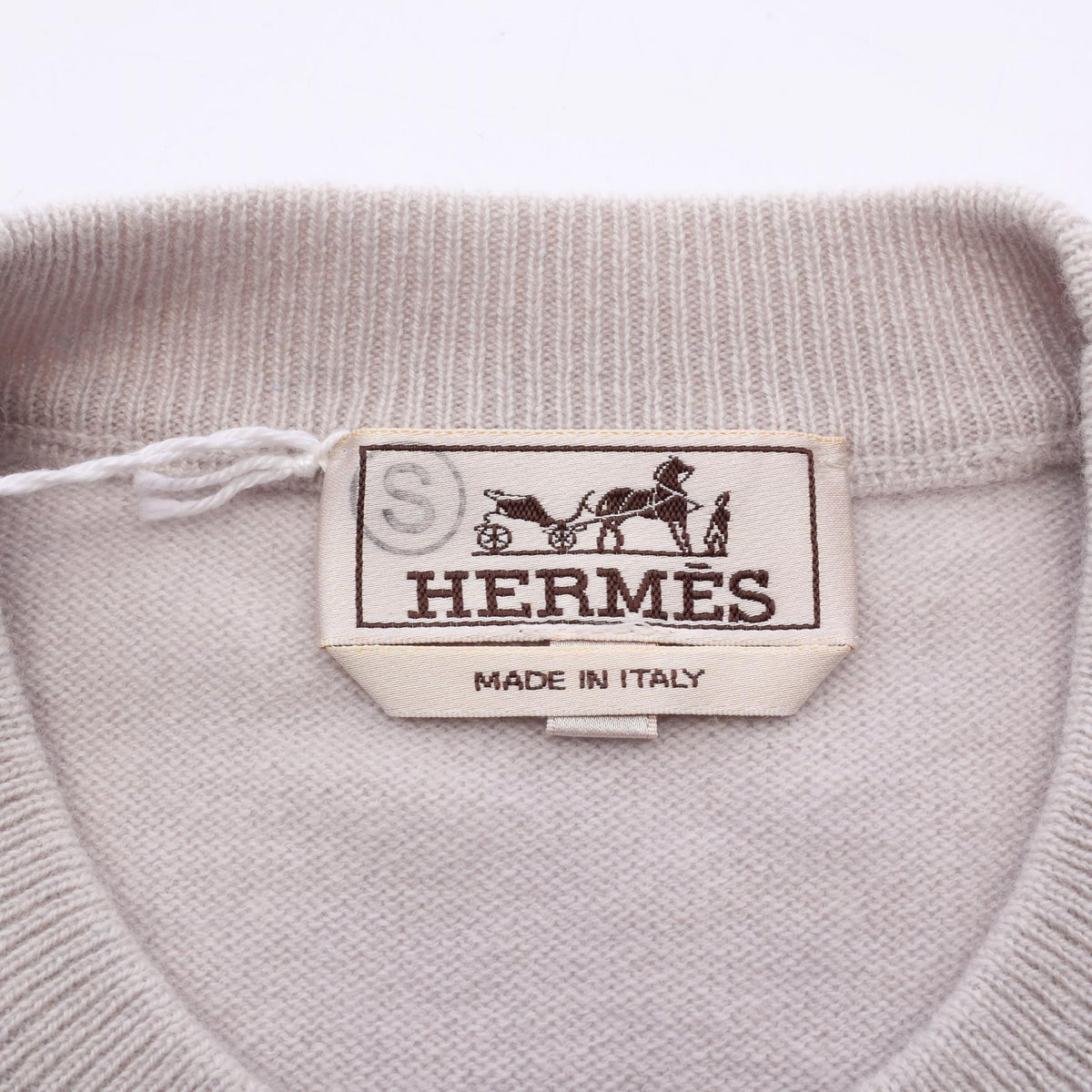 エルメス マイヨン シェーヌ ダンクル ニット グレー系 トップス HERMES