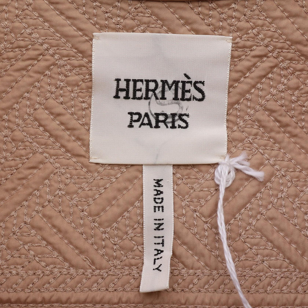 エルメス 幾何学模様 革ジャン ベージュ系 アウター HERMES