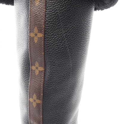 ルイ・ヴィトン モノグラム サイハイ ブーツ ブラック系 シューズ LOUIS VUITTON