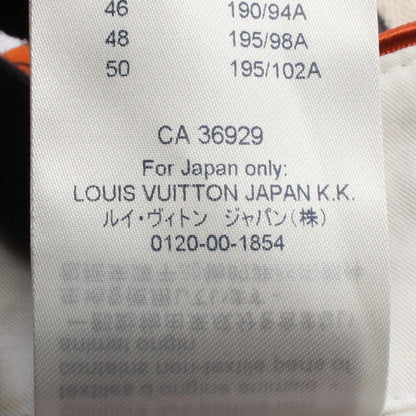 ルイ・ヴィトン チェーンデザイン ストライプ パジャマロング パンツ オレンジ系 ホワイト系 グレー系 オレンジ ボトムス LOUIS VUITTON