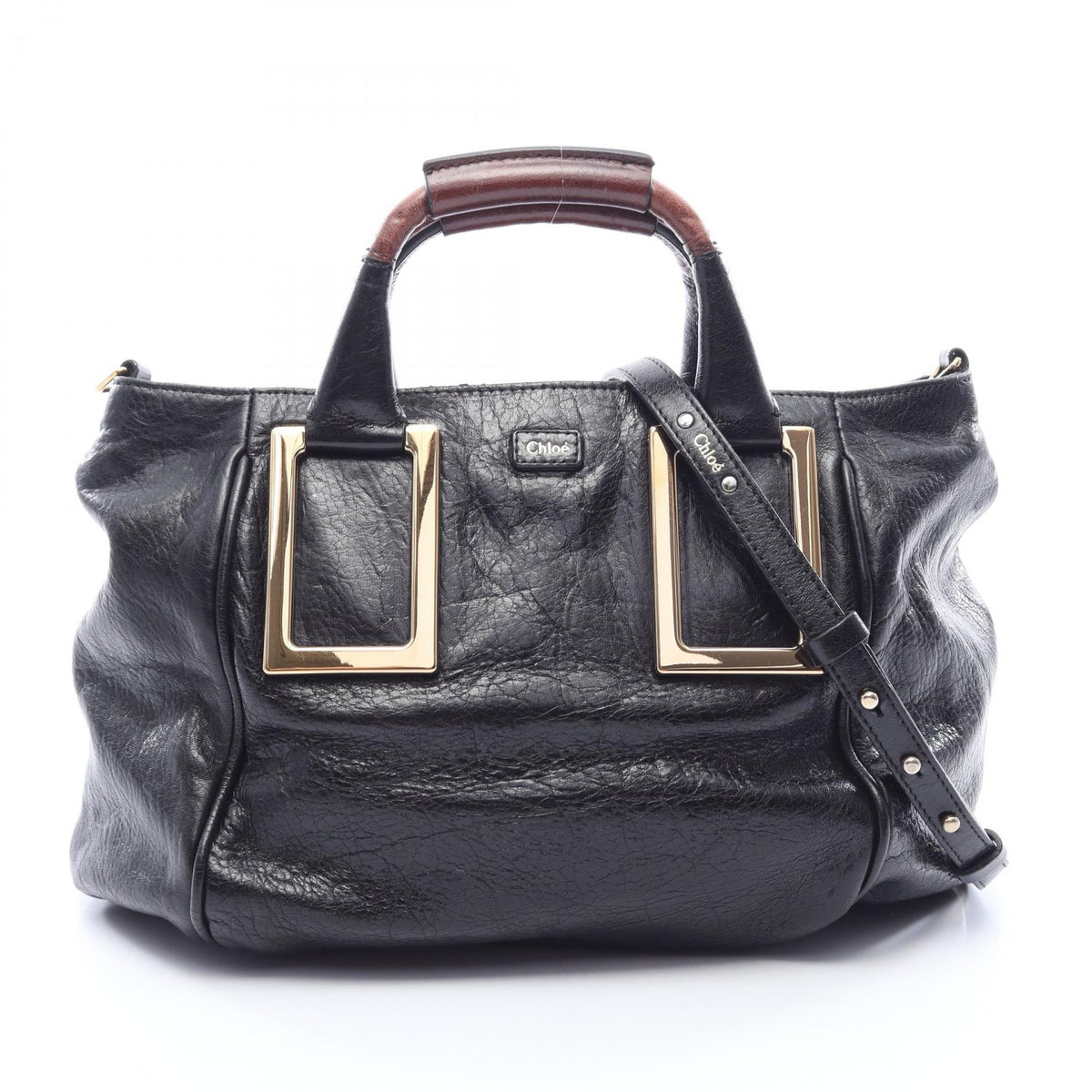 クロエ エテル 2WAY ハンドバッグ ブラック系 ブラウン系 バッグ CHLOE