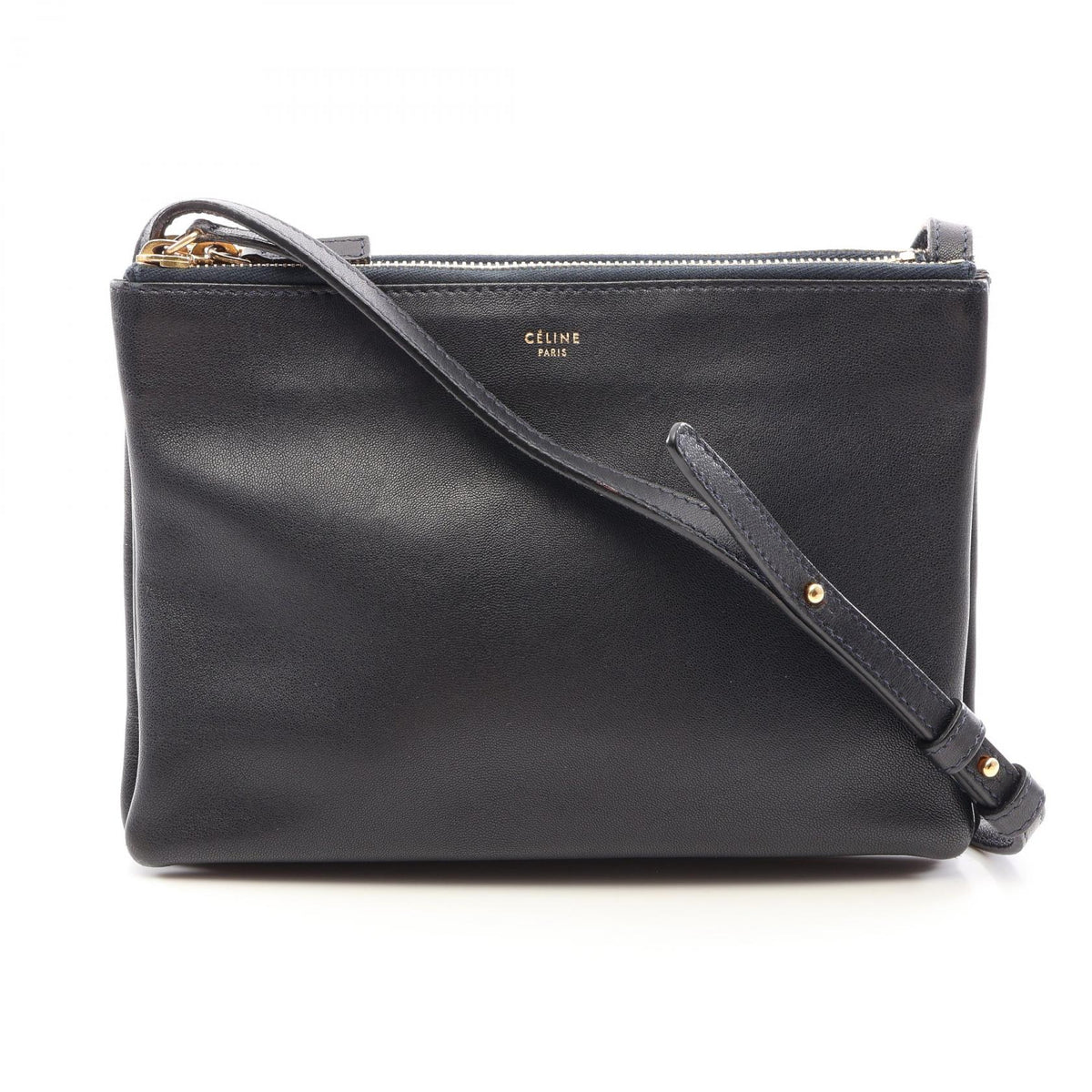 セリーヌ TRIO SMALL トリオ スモール ショルダーバッグ ブラック系 バッグ CELINE