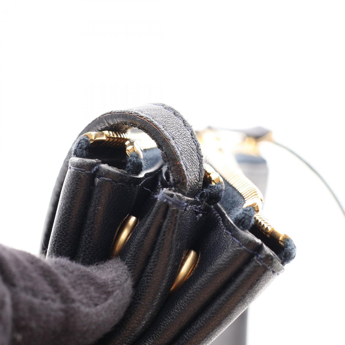 セリーヌ TRIO SMALL トリオ スモール ショルダーバッグ ブラック系 バッグ CELINE