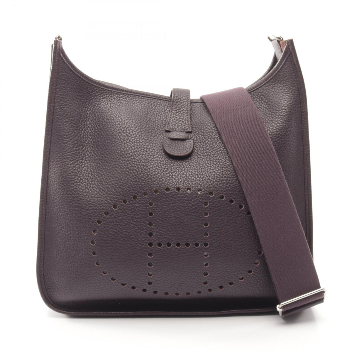 エルメス エヴリン 3 トロワ GM レザン ショルダーバッグ パープル系 トリヨンクレマンス バッグ HERMES