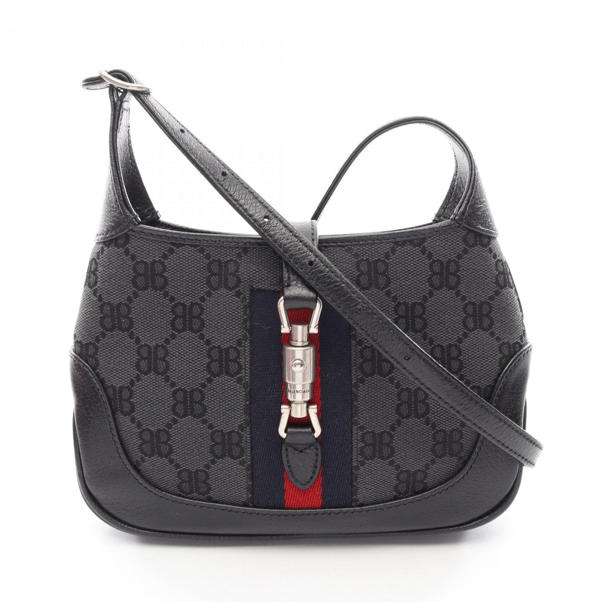 バレンシアガ GUCCI ザ ハッカープロジェクト ジャッキー 2WAY ショルダーバッグ ブラック系 バッグ BALENCIAGA