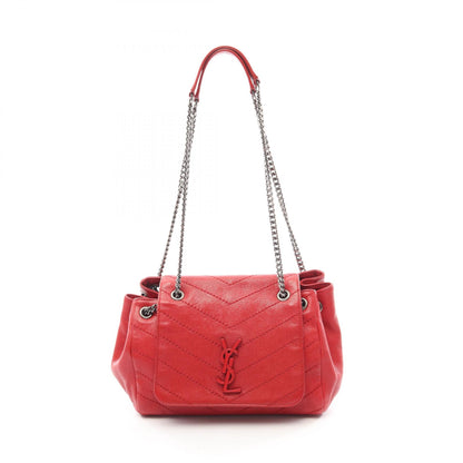 サンローランパリ モノグラム ノリータ ショルダーバッグ レッド系 バッグ SAINT LAURENT PARIS