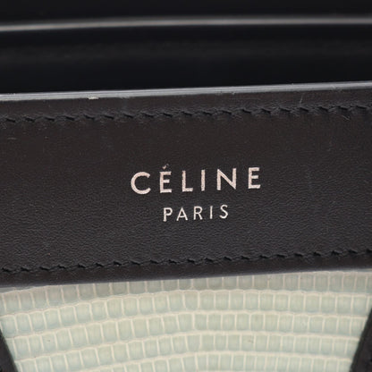 セリーヌ ラゲージ ナノショッパー 2WAY ハンドバッグ ブルー系 ブラック系 バッグ CELINE