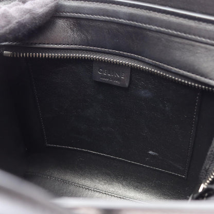 セリーヌ ラゲージ ナノショッパー 2WAY ハンドバッグ ブルー系 ブラック系 バッグ CELINE