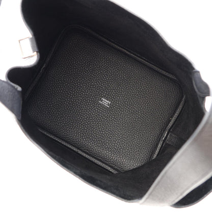 エルメス ピコタンロックMM ハンドバッグ ブラック系 トリヨンクレマンス バッグ HERMES