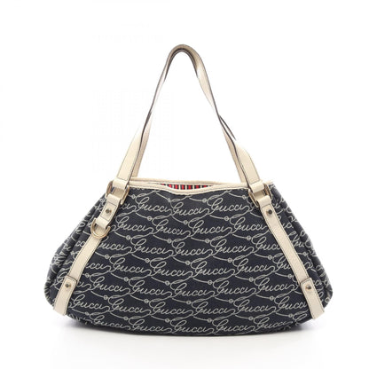 グッチ アビー ショルダーバッグ ネイビー系 ホワイト系 バッグ GUCCI