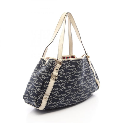 グッチ アビー ショルダーバッグ ネイビー系 ホワイト系 バッグ GUCCI
