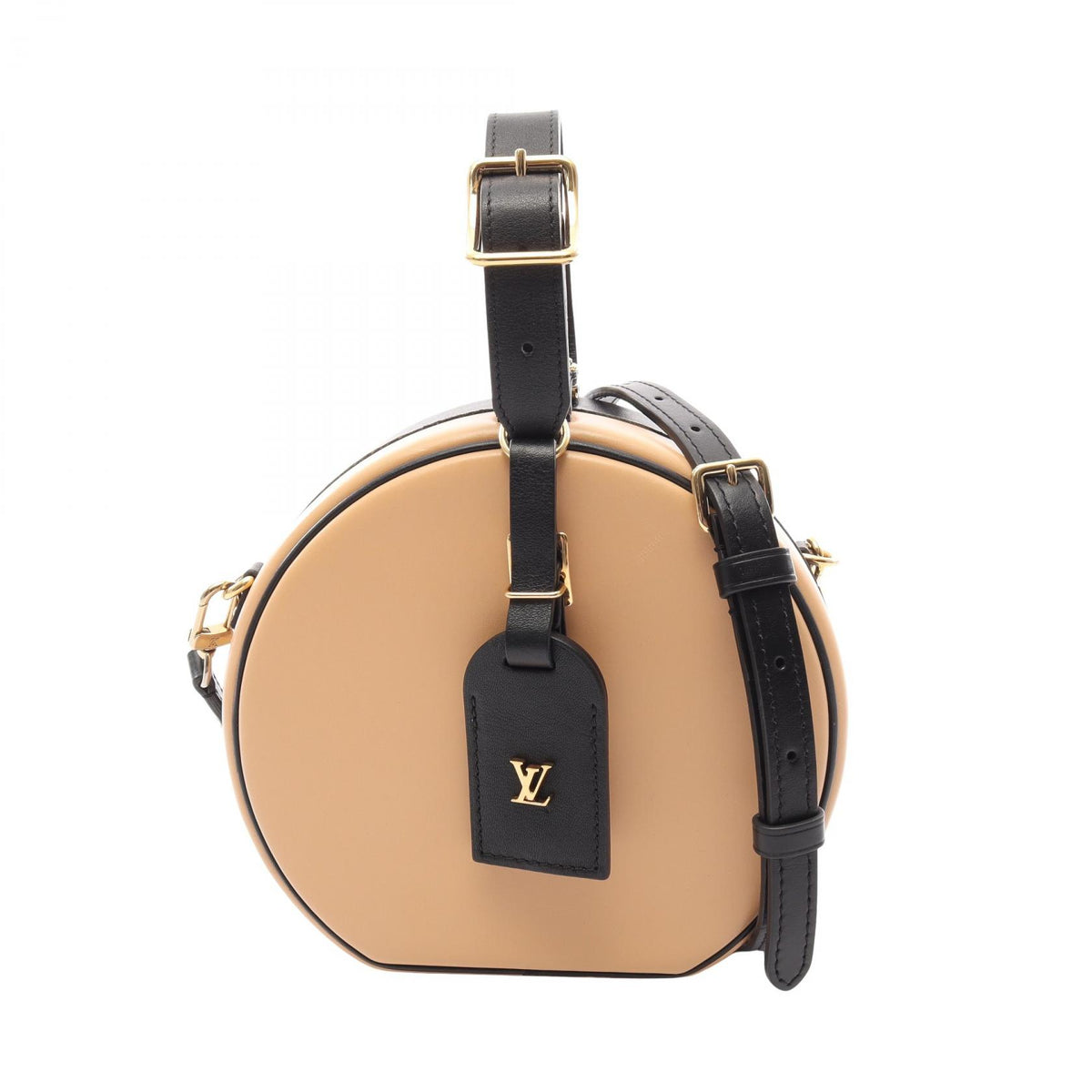 ルイ・ヴィトン プティット ボワット シャポー 2WAY ハンドバッグ ベージュ系 ブラック系 ベージュ バッグ LOUIS VUITTON