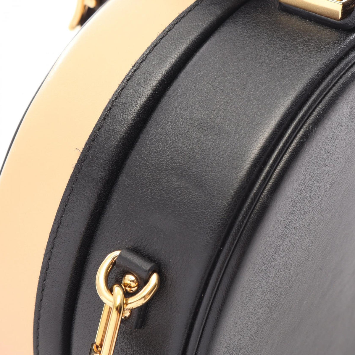 ルイ・ヴィトン プティット ボワット シャポー 2WAY ハンドバッグ ベージュ系 ブラック系 ベージュ バッグ LOUIS VUITTON