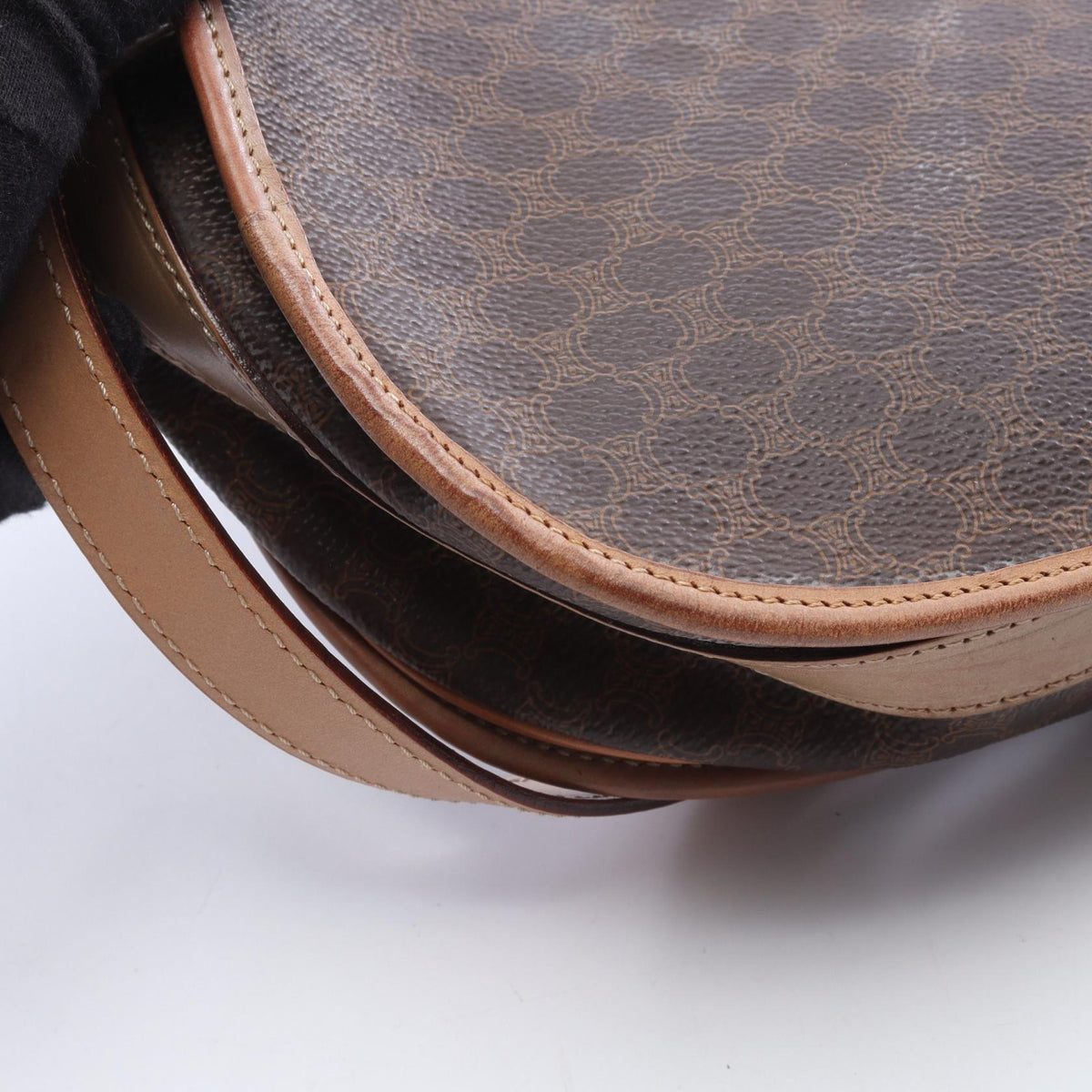 セリーヌ マカダム ショルダーバッグ ブラウン系 ベージュ系 バッグ CELINE
