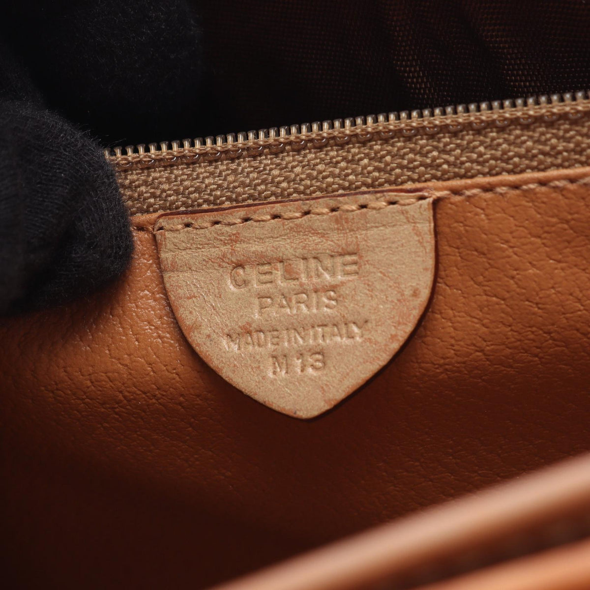 セリーヌ マカダム ショルダーバッグ ブラウン系 ベージュ系 バッグ CELINE