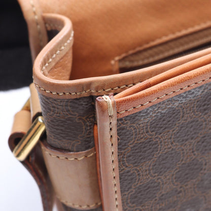 セリーヌ マカダム ショルダーバッグ ブラウン系 ベージュ系 バッグ CELINE